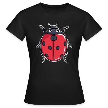 Coccinelle - T-shirt Femme - noir - Devant - AI Model Female 172 dark (172cm)