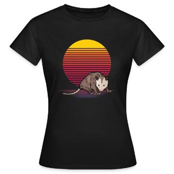Vapeur d’opossum - T-shirt Femme - noir - Devant - AI Model Female 172 dark (172cm)