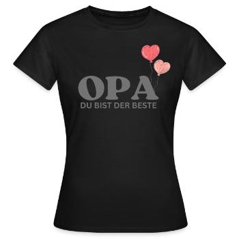Opa du bist der Beste - Frauen T-Shirt - Schwarz - Vorne - AI Model Female 172 dark (172cm)