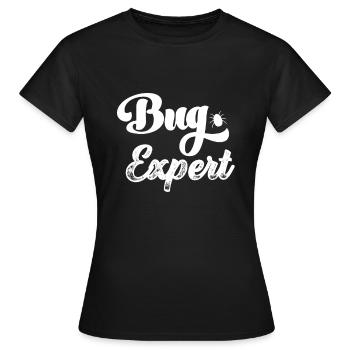 Bug Expert Bugs Gamer Computer Scientist Programming - T-shirt Femme - noir - Devant - AI Model Female 172 dark (172cm)