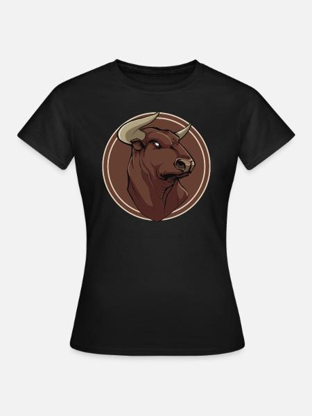 Stier - Frauen T-Shirt - Schwarz
