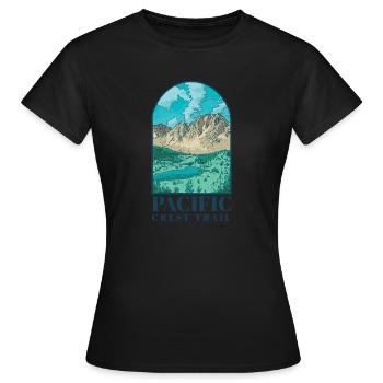 Pacific Crest Trail - Frauen T-Shirt - Schwarz - Vorne - AI Model Female 172 dark (172cm)