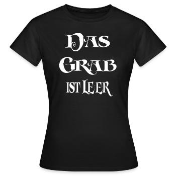 Das Grab ist leer - Frauen T-Shirt - Schwarz - Vorne - AI Model Female 172 dark (172cm)