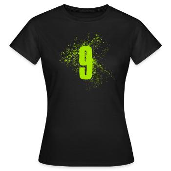9 birthday years Nine - Women's T-Shirt - black - Front - AI Model Female 172 dark (172cm)