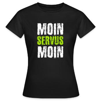 Moin Servus Moin - T-shirt Femme - noir - Devant - AI Model Female 172 dark (172cm)