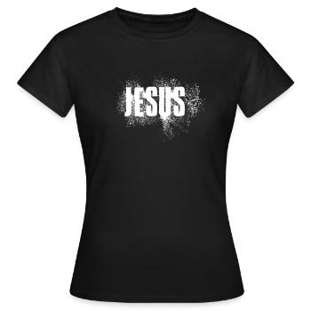 Jésus-Christ - T-shirt Femme - noir - Devant - AI Model Female 172 dark (172cm)