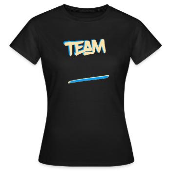 Équipe mariée sport mariage couple couple marié - T-shirt Femme - noir - Devant - AI Model Female 172 dark (172cm)