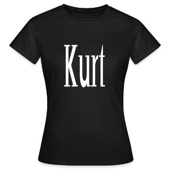 Kurt - Frauen T-Shirt - Schwarz - Vorne - AI Model Female 172 dark (172cm)