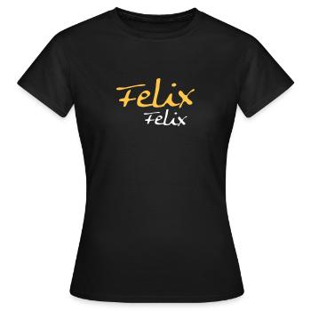Felix Felix - Frauen T-Shirt - Schwarz - Vorne - AI Model Female 172 dark (172cm)