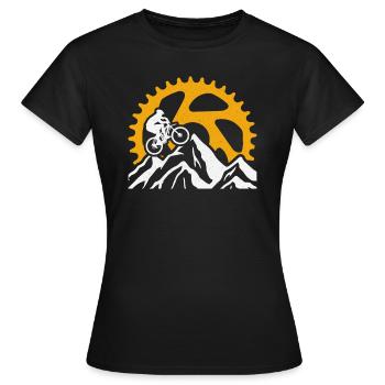 Vélo De Montagne - T-shirt Femme - noir - Devant - AI Model Female 172 dark (172cm)