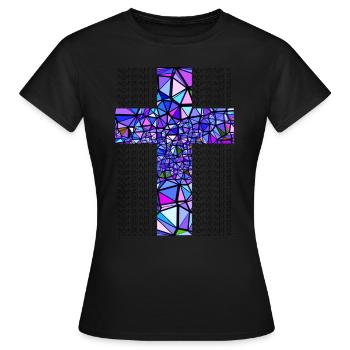 BLUE CROSS ADMIRABLE - Women's T-Shirt - black - Front - AI Model Female 172 dark (172cm)
