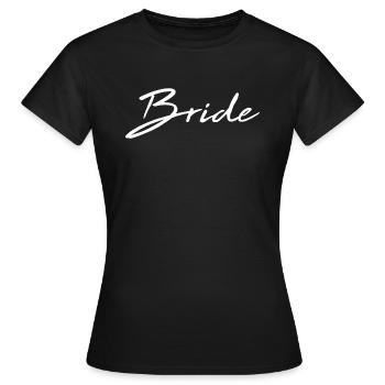 Partie de poule design de la mariée JGA - T-shirt Femme - noir - Devant - AI Model Female 172 dark (172cm)
