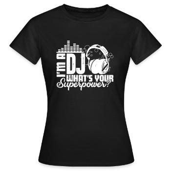 DJ I'm A DJ - Women's T-Shirt - black - Front - AI Model Female 172 dark (172cm)