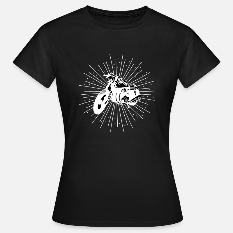 Motorcycle Moped Scooter Gift Idea - Women's T-Shirt - black