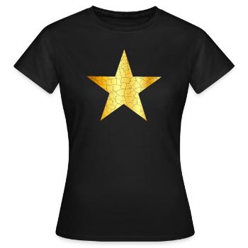 Étoile d'or - Étoile d'or VINTAGE - T-shirt Femme - noir - Devant - AI Model Female 172 dark (172cm)