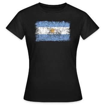 Drapeau argentin Argentine Drapeau argentin - T-shirt Femme - noir - Devant - AI Model Female 172 dark (172cm)