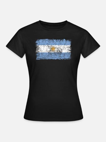 Drapeau argentin Argentine Drapeau argentin - T-shirt Femme - noir