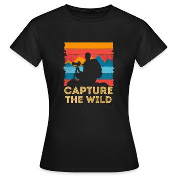 Fotografie Naturfotografie Tierfotografie - Frauen T-Shirt - Schwarz - Vorne - AI Model Female 172 dark (172cm)