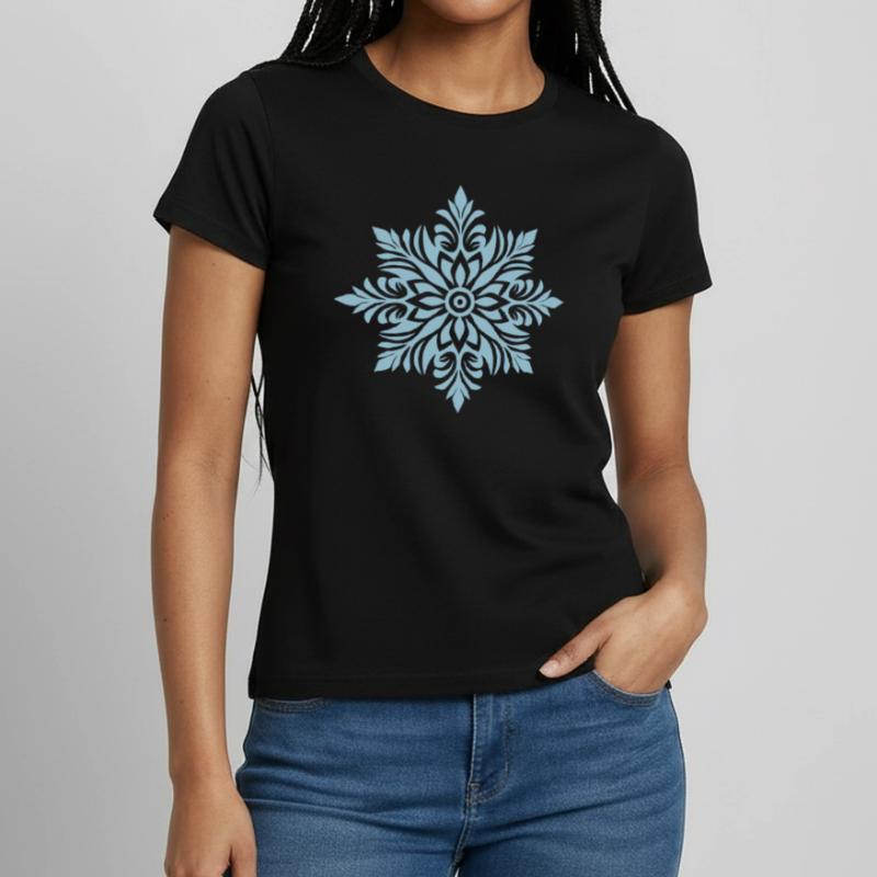 Snowflake, Winter, Snowflake, Star, Pattern, Ice Women's T-Shirt