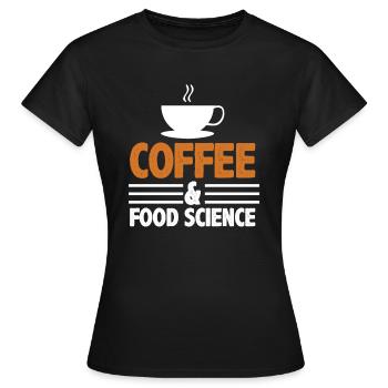 Science du café et de l’alimentation Science de l’alimentation Lebensmittel - T-shirt Femme - noir - Devant - AI Model Female 172 dark (172cm)