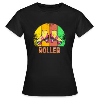 Rollerblades rollerblades - Women's T-Shirt - black - Front - AI Model Female 172 dark (172cm)