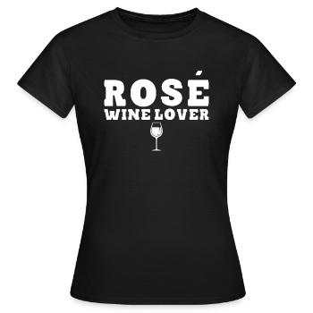 Rose Wine Lover Wine Cellar Wine Wine Wine - Women's T-Shirt - black - Front - AI Model Female 172 dark (172cm)