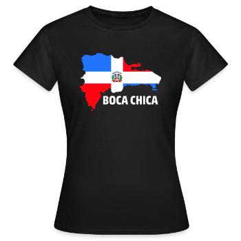 Boca Chica, Dominican Republic - Women's T-Shirt - black - Front - AI Model Female 172 dark (172cm)