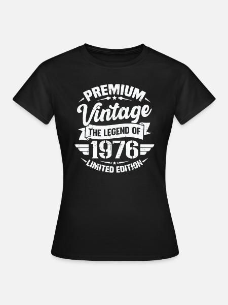 Vintage 1976 Édition Limitée - Dame-T-shirt - sort