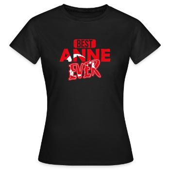 Best Anne Ever Turkish Mother - Women's T-Shirt - black - Front - AI Model Female 172 dark (172cm)