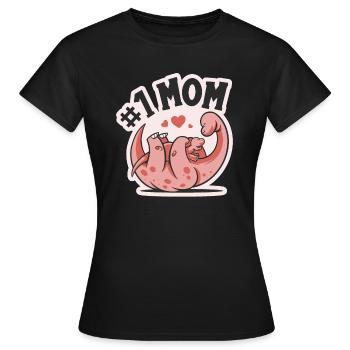 Maman numéro 1 - T-shirt Femme - noir - Devant - AI Model Female 172 dark (172cm)