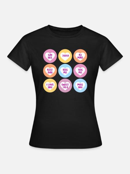 Si Ja Nei Kanskje Alternativer Første date - Dame-T-shirt - sort