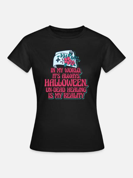 Infirmière Halloween Party Gag - T-shirt Femme - noir