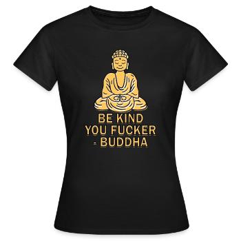 Sarkastisches, unhöfliches, beleidigendes Zitat - Frauen T-Shirt - Schwarz - Vorne - AI Model Female 172 dark (172cm)