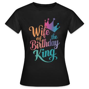 Frau Ehefrau Partnerin Familie Verheiratet - Frauen T-Shirt - Schwarz - Vorne - AI Model Female 172 dark (172cm)