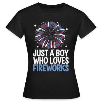 Pyrotechnie Feux d’artifice Pyrotechnie - T-shirt Femme - noir - Devant - AI Model Female 172 dark (172cm)