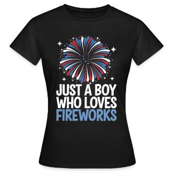 Pyrotechnie Feux d’artifice Pyrotechnie - T-shirt Femme - noir - Devant - AI Model Female 172 dark (172cm)