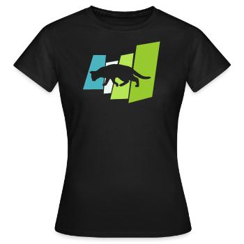 Chat chat - T-shirt Femme - noir - Devant - AI Model Female 172 dark (172cm)
