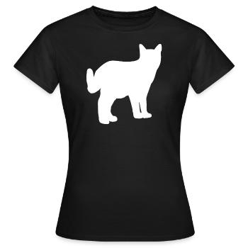Miez - Frauen T-Shirt - Schwarz - Vorne - AI Model Female 172 dark (172cm)