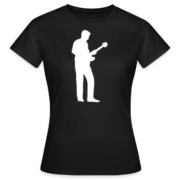 bass - Women's T-Shirt - black - Front - AI Model Female 172 dark (172cm)