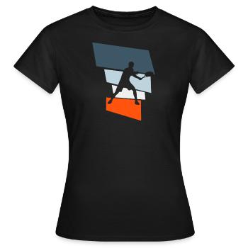 Tennis player tennis - Women's T-Shirt - black - Front - AI Model Female 172 dark (172cm)