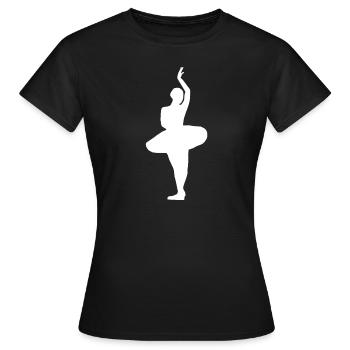 ballerine - T-shirt Femme - noir - Devant - AI Model Female 172 dark (172cm)