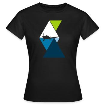 Fly - Women's T-Shirt - black - Front - AI Model Female 172 dark (172cm)