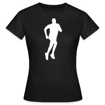 jogging - Women's T-Shirt - black - Front - AI Model Female 172 dark (172cm)