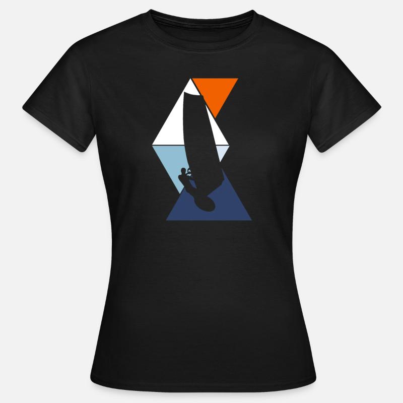 Windsurf - Frauen T-Shirt - Schwarz