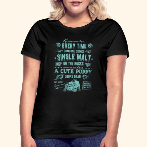 Single Malt Hund türkis - Frauen T-Shirt