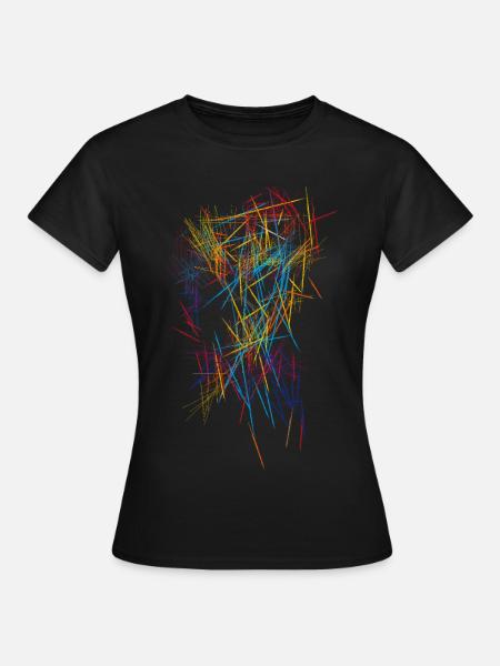 Abstrakt - Frauen T-Shirt - Schwarz