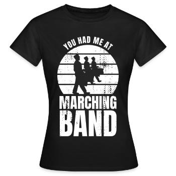 Funny drummer - Women's T-Shirt - black - Front - AI Model Female 172 dark (172cm)