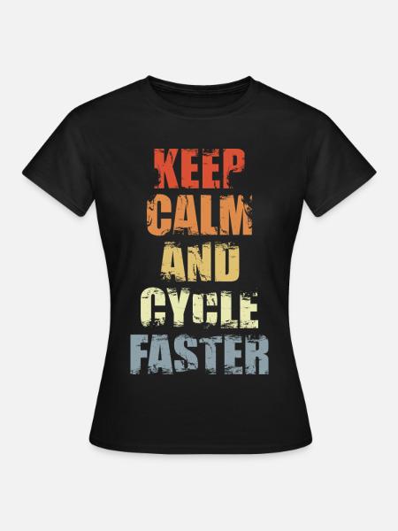 Ruhiger Radfahrer - Frauen T-Shirt - Schwarz