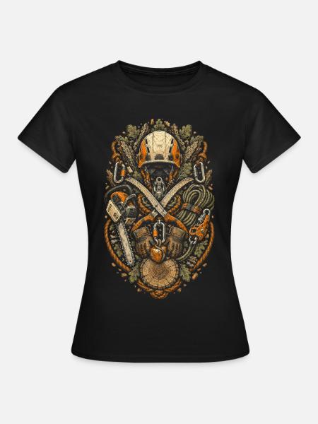 Baumpfleger Baumpflege - Frauen T-Shirt - Schwarz