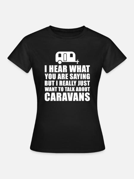 Funny Caravan Vacation Gift Idea - Women's T-Shirt - black